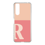 Slim Protection Case［ Original - initial two tone - R pink ］