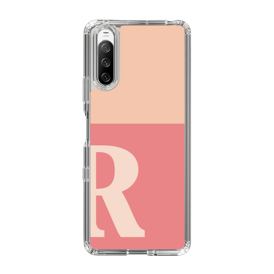 Slim Protection Case［ Original - initial two tone - R pink ］