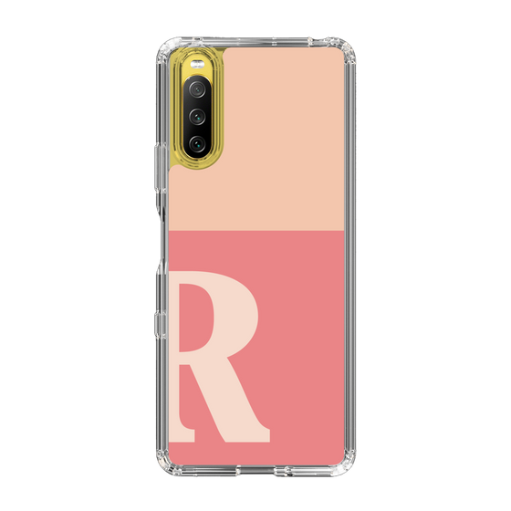 Slim Protection Case［ Original - initial two tone - R pink ］