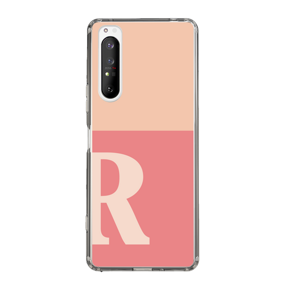 Slim Protection Case［ Original - initial two tone - R pink ］