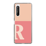 Slim Protection Case［ Original - initial two tone - R pink ］