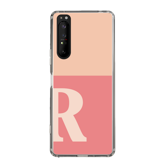 Slim Protection Case［ Original - initial two tone - R pink ］