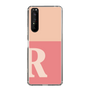 Slim Protection Case［ Original - initial two tone - R pink ］