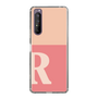 Slim Protection Case［ Original - initial two tone - R pink ］