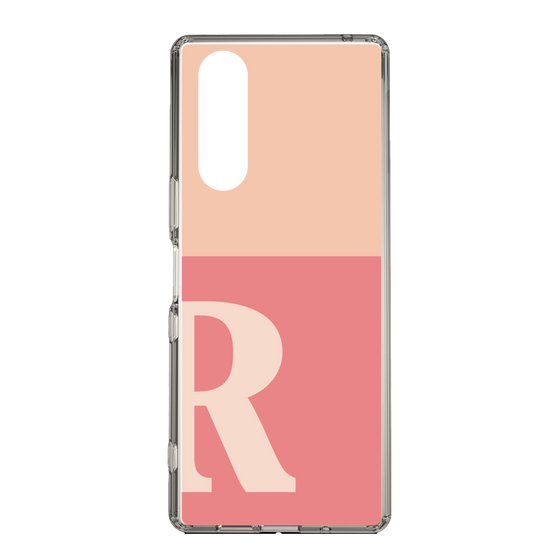 Slim Protection Case［ Original - initial two tone - R pink ］