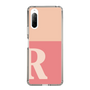 Slim Protection Case［ Original - initial two tone - R pink ］