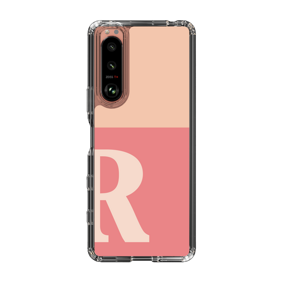Slim Protection Case［ Original - initial two tone - R pink ］