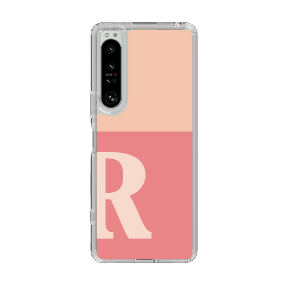 Slim Protection Case［ Original - initial two tone - R pink ］