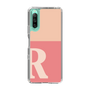 Slim Protection Case［ Original - initial two tone - R pink ］