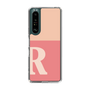 Slim Protection Case［ Original - initial two tone - R pink ］