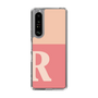 Slim Protection Case［ Original - initial two tone - R pink ］