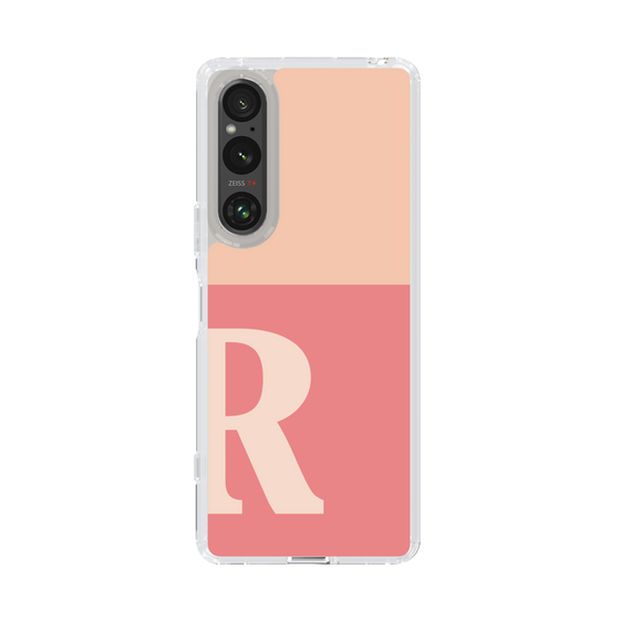 Slim Protection Case［ Original - initial two tone - R pink ］