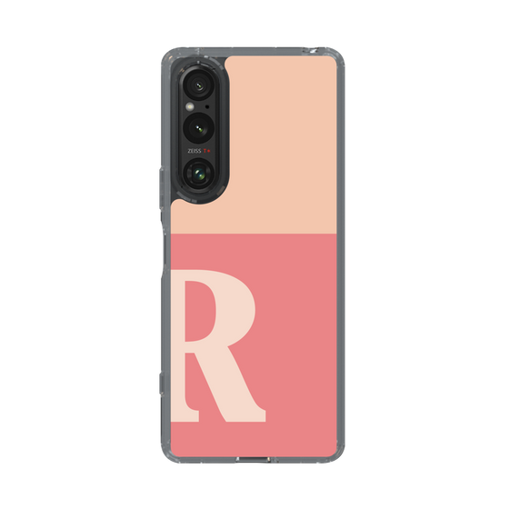 Slim Protection Case［ Original - initial two tone - R pink ］