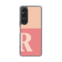 Slim Protection Case［ Original - initial two tone - R pink ］