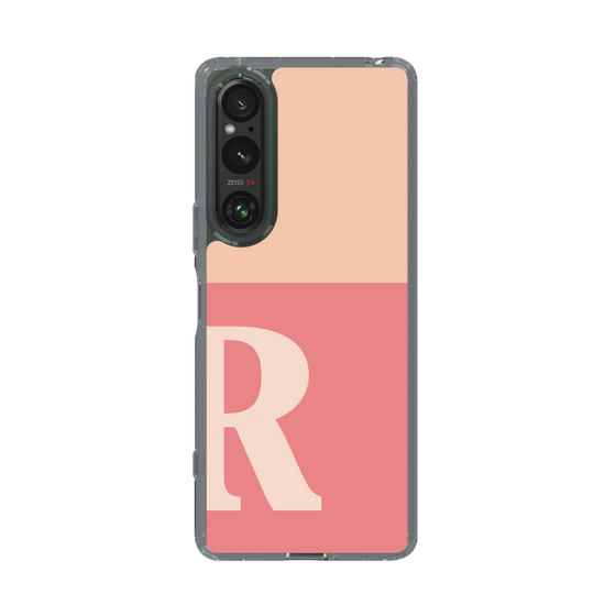 Slim Protection Case［ Original - initial two tone - R pink ］