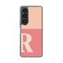 Slim Protection Case［ Original - initial two tone - R pink ］