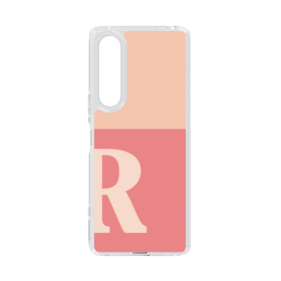 Slim Protection Case［ Original - initial two tone - R pink ］