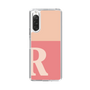 Slim Protection Case［ Original - initial two tone - R pink ］
