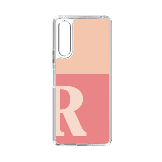 Slim Protection Case［ Original - initial two tone - R pink ］