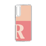 Slim Protection Case［ Original - initial two tone - R pink ］