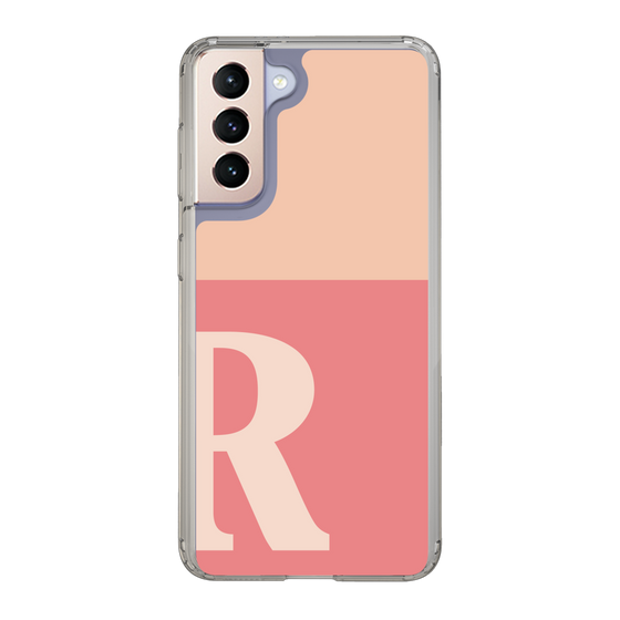 Slim Protection Case［ Original - initial two tone - R pink ］