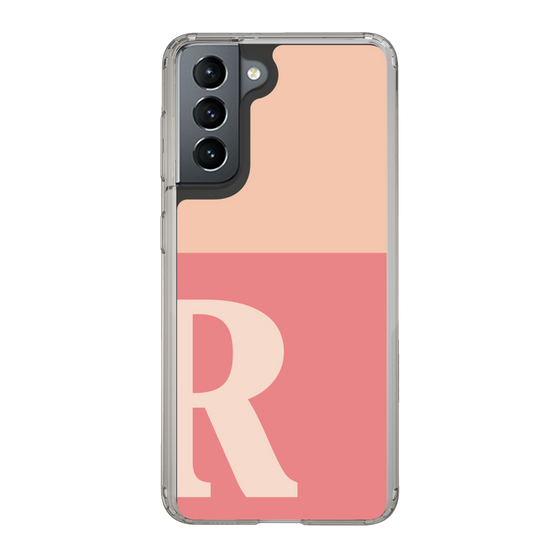 Slim Protection Case［ Original - initial two tone - R pink ］