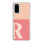 Slim Protection Case［ Original - initial two tone - R pink ］