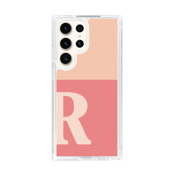 Slim Protection Case［ Original - initial two tone - R pink ］
