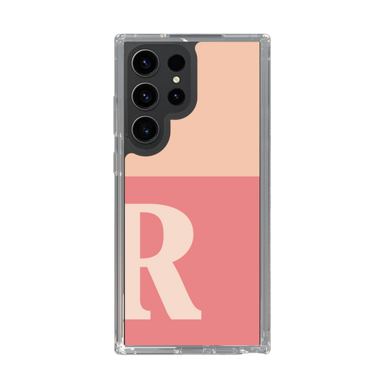 Slim Protection Case［ Original - initial two tone - R pink ］
