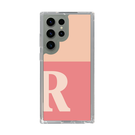 Slim Protection Case［ Original - initial two tone - R pink ］