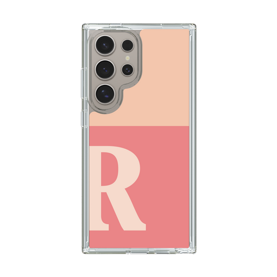 Slim Protection Case［ Original - initial two tone - R pink ］