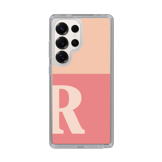 Slim Protection Case［ Original - initial two tone - R pink ］