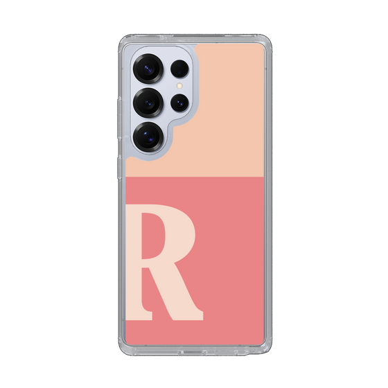 Slim Protection Case［ Original - initial two tone - R pink ］