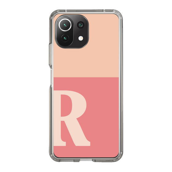 Slim Protection Case［ Original - initial two tone - R pink ］