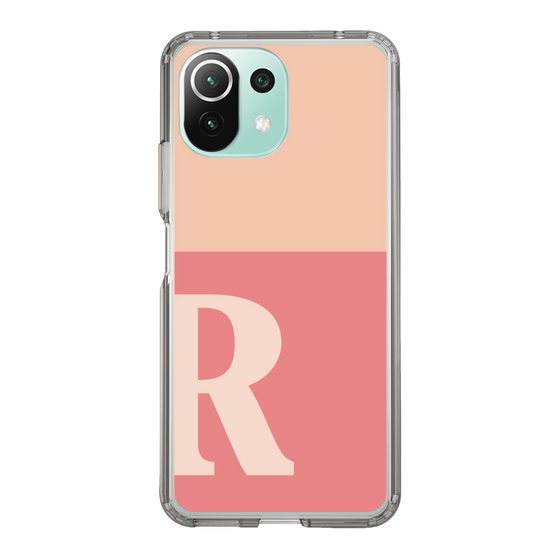Slim Protection Case［ Original - initial two tone - R pink ］