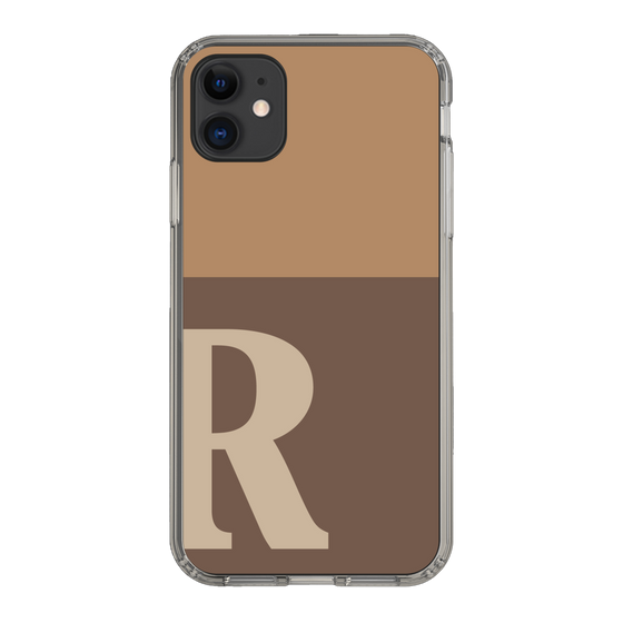 Slim Protection Case［ Original - initial two tone - R brown ］