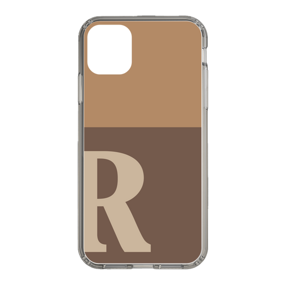 Slim Protection Case［ Original - initial two tone - R brown ］