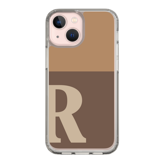 Slim Protection Case［ Original - initial two tone - R brown ］