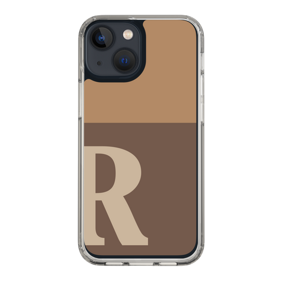 Slim Protection Case［ Original - initial two tone - R brown ］