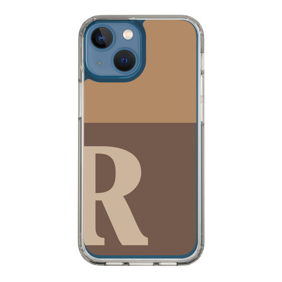 Slim Protection Case［ Original - initial two tone - R brown ］