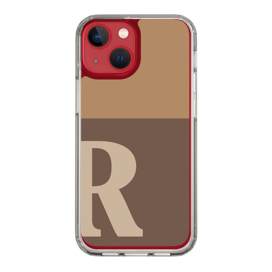 Slim Protection Case［ Original - initial two tone - R brown ］