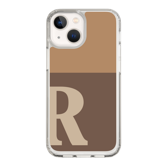 Slim Protection Case［ Original - initial two tone - R brown ］