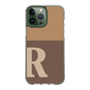 Slim Protection Case［ Original - initial two tone - R brown ］