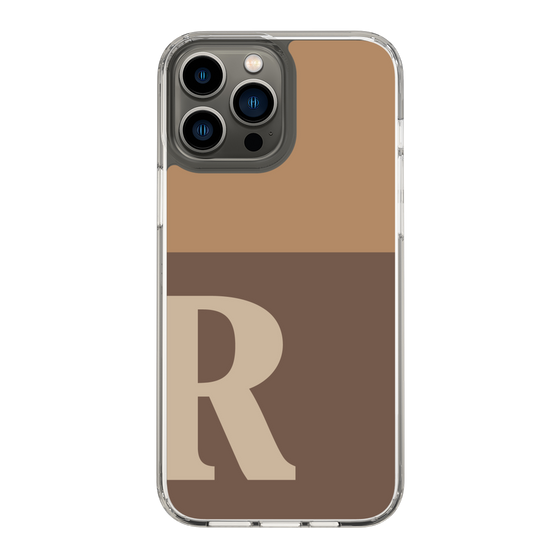 Slim Protection Case［ Original - initial two tone - R brown ］