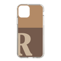 Slim Protection Case［ Original - initial two tone - R brown ］