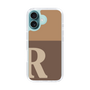Slim Protection Case［ オリジナル - initial two tone - R brown ］