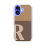 Slim Protection Case［ オリジナル - initial two tone - R brown ］