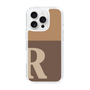 Slim Protection Case［ オリジナル - initial two tone - R brown ］