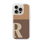 Slim Protection Case［ オリジナル - initial two tone - R brown ］
