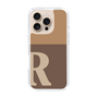 Slim Protection Case［ オリジナル - initial two tone - R brown ］